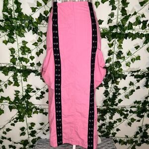 Pink and black corset gothic